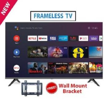 4388FS,43" Inch FRAMELESS Smart Android TV Netflix INBUILT DECODER+FREE BRACKET
