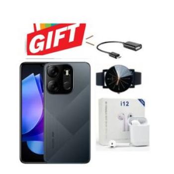 Pop 7 6.6" Display 2GB RAM + 64GB ROM, 8MP , 5000mAh,4g Black Plus Gift