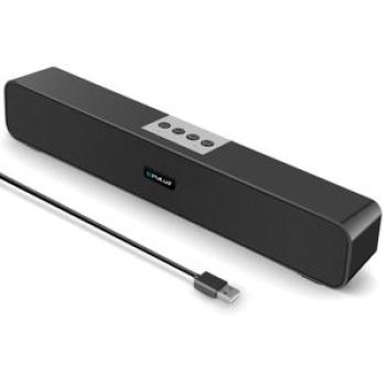 PULUZ 10W Soundbar Wired Bluetooth Surround Speaker(Black)