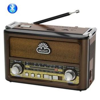 Portable Radio AM/FM/SW Wireless Bluetooth Speaker MP3 18650 Rechargeable For USB/SD/TF Card