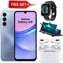 Galaxy A15, 6.5`, 6GB RAM + 128GB ROM (Dual Sim) 50MP,  5000mAh - Blue + FREEBIES