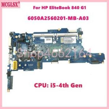 6050A2560201~MB~A03 With i5~4th Gen CPU Notebook Mainboard For HP EliteBook 840 G1 850 G1 Laptop  d