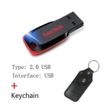Sandisk Pendrive 128gb 64gb 32gb 16gb Mini Usb Flash Drive 32 64 128 16 Gb Pen Drive 2.0 Usb Stick D