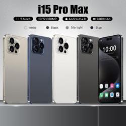 New I15 Pro Max Cross-Border Mobile Phone 3 64G 6.8Incell Screen 4G All Netcom Smart Android Mobile