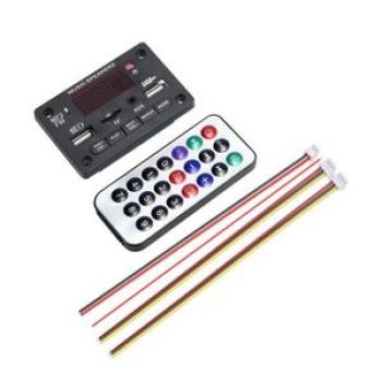 Bluetooth V5.0 MP3 Player Decoding Board Module Cars MP3 Player Black