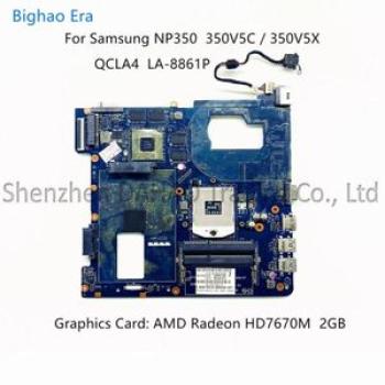 QCLA4 LA~8861P For Samsung NP350 350V5C NP350V5X Laptop  With HM76 HD7670M 1GB 2GB  BA59~03397A BA59