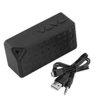 Mini Portable Bluetooth Wireless Speaker FM Radio For Iphone Cellphone Tablet Black HTS