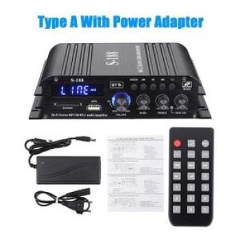 Updated S188 1000W Power Amplifier Audio Karaoke Theater Amplifier 2.1 Channel Bluetooth ClD Amplifi