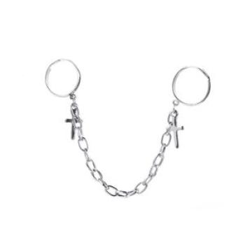 Unisex Fashion Adjustable Conjoined Slave Chain Joint Knuckle Ring Jewelry Gift-Silver