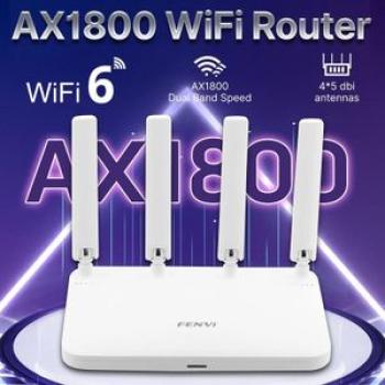 FENVI AX1800 WiFi6 Wireless Router mesh Router Dual Band 2.4GHz & 5GHz Gigabit 4 High Gain Antenna W