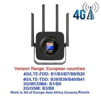 CPE904B 3000mAh Battery 300Mbps Black USB 4G Wifi Router Modem LTE Mobile Hotspot Wireless Wifi Exte