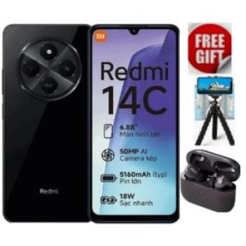 Redmi 14C, 6.88" (6GB RAM+128GB Storage) (Dual Sim) 5160mAh+TRIPODSTAND+EARBUDS