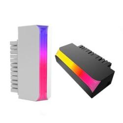 2Pcs ATX 24 Pin To 90° ARGB Plug Adapter for PC Mainboard Motherboard Power-Supply Cable Connector D