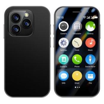 XS17 Pro 3 Inch Mini Face ID Smart Phone 2GB RAM 16GB ROM Dual SIM Standby-Black