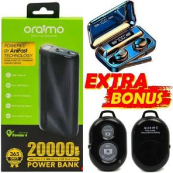 Portable Powerbank 20000mAh // Power Bank 20000 mAh  For Smartphones & Button Phones + Phone Camera