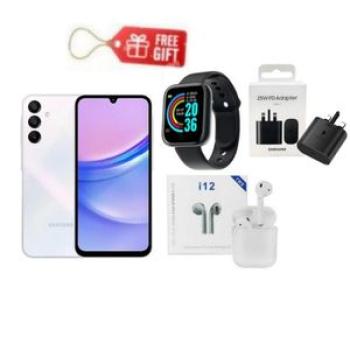 Galaxy A15, 6.5", 256GB + 8GB RAM (Dual SIM), 5000mAh, 4G- LightBlue+ Travel Adapter& Free Gifts