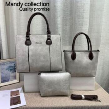 WOMEN 3 in 1 Genuine Leather Ladies Set Handbags & Slings bags