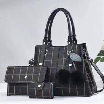 Latest Design Fashion Women`s And Ladies Hand Bags 3 IN 1 Set