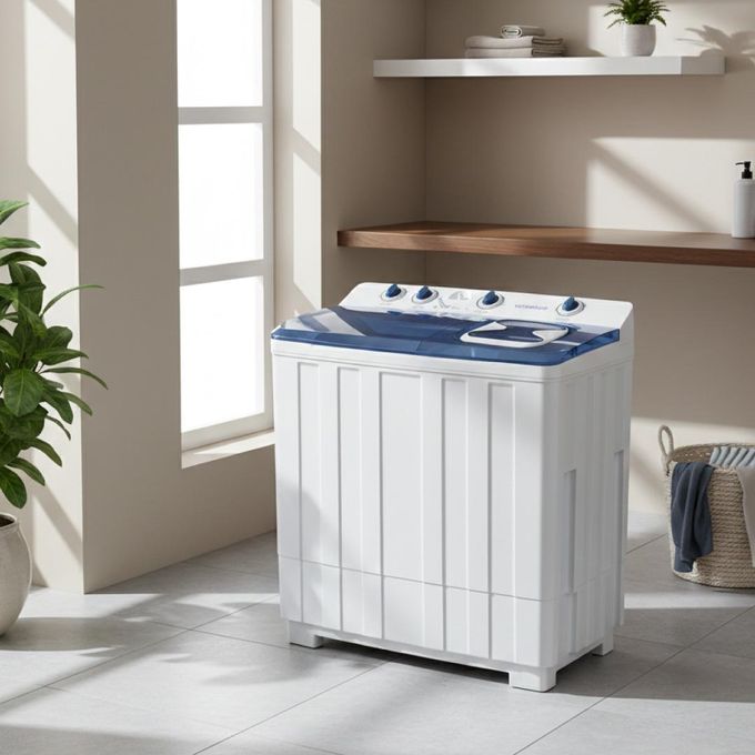 12KG Twin Tub Top Load Washing Machine - Turbo Dry, Rodent Protection, Washes Duvets — view 2