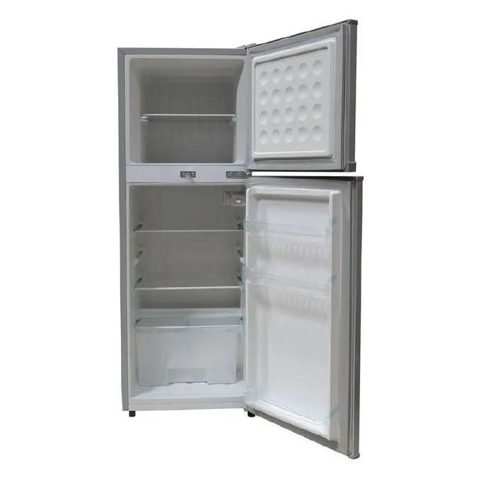 138L Double Door Fridge Compact Direct Cool,SILVER+FREE GIFTS — view 3