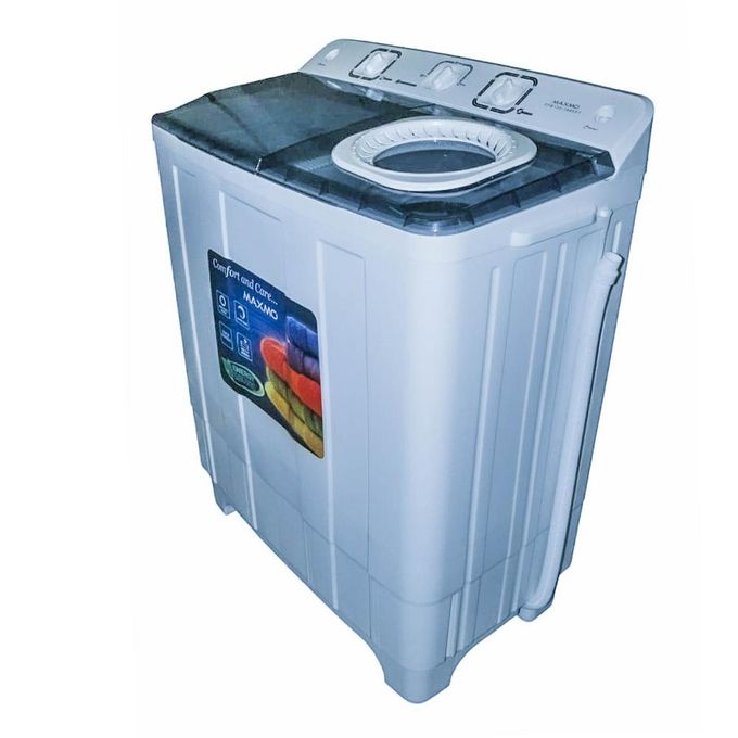 13kg Semi Automatic Twin Tub Washing Machine, White & Green — view 2