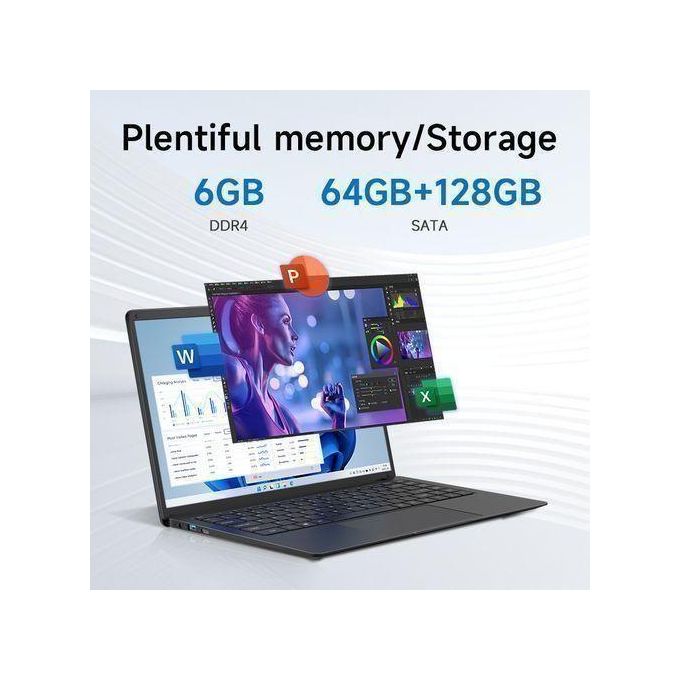14" Laptop N3350 6GB+192GB SSD Portable Computer Student Pc — view 2