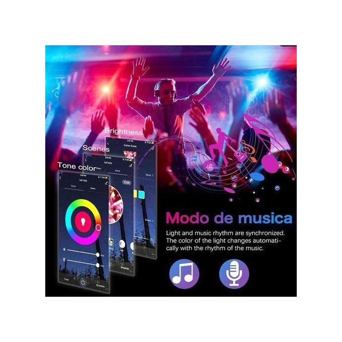 20M RGB Bluetooth Control LED Strip Lights 12V USB Color Changing TV PC Back Light — view 3