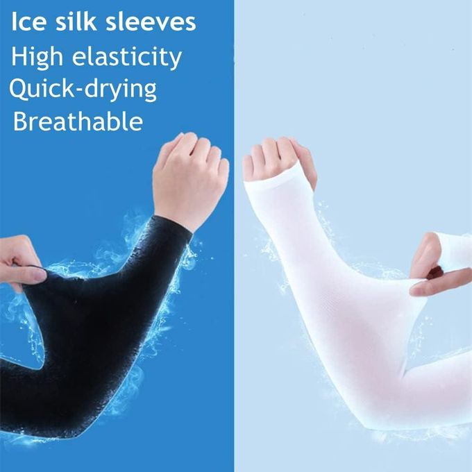 2pcs GUUO Sun Protection Ice Sleeves With Thumb Holes for Men Boys,Cooling — view 3