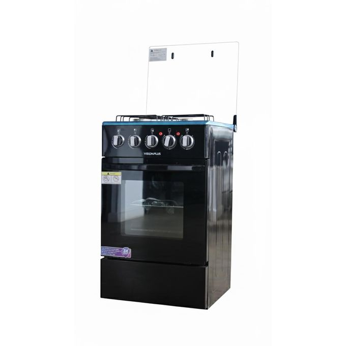 3 Gas + 1 Electric Plate 50X50 Standing Cooker with Gas Oven, Black- (2 YRs WRTY) — view 3