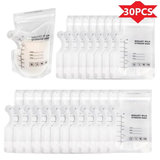 30-Pack Breast Milk Storage Bags, Baby Formula Bags - 250ml