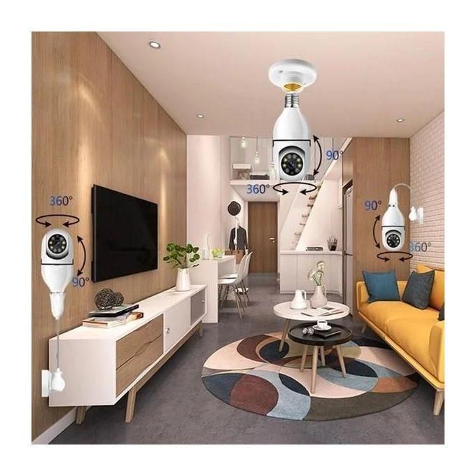 360° PTZ BULB WiFi CCTV SECURITY CAMERA + 32GB MEMORY CARD — view 2