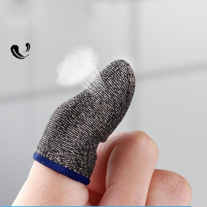 4 pcs Carbon Fingers Sleeve Anti Sweat Gamer Finger Covers for All Touchscreen (2 — view 3