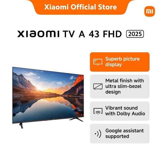 43" Full HD Frameless A Series 2025 Google Dolby Audio TV (1YR WRTY)