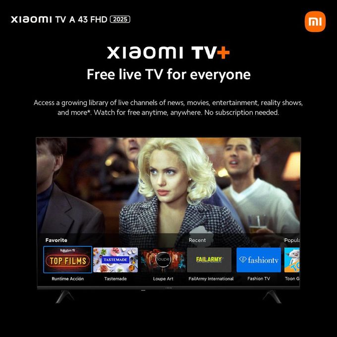 43" Full HD Frameless A Series 2025 Google Dolby Audio TV (1YR WRTY) — view 2