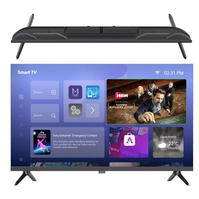 50" Full HD Vidaa OS Smart TV - Black (1YR WRTY) — view 3