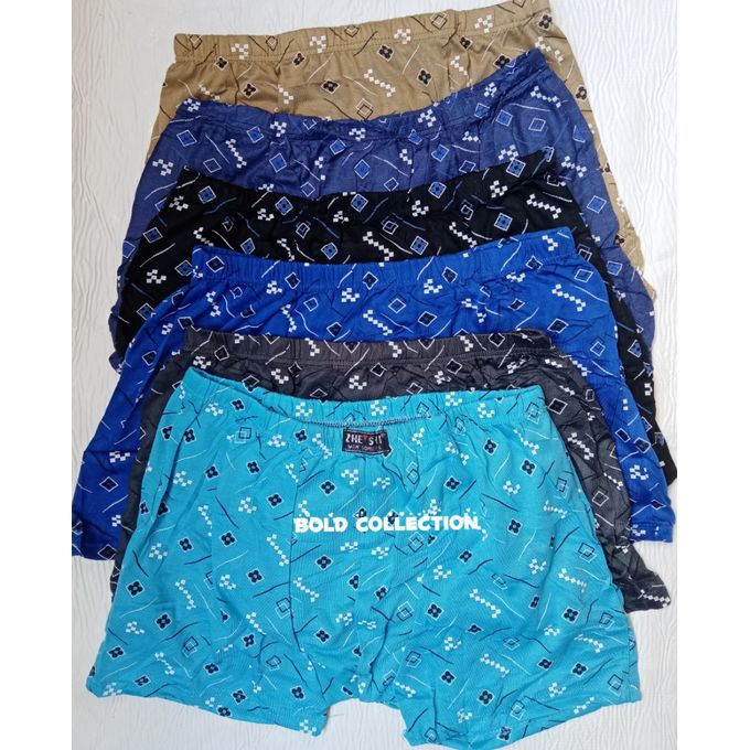 6Pcs Soft Cotton Brief Men's Boxers - Waist 28-32inch — view 2