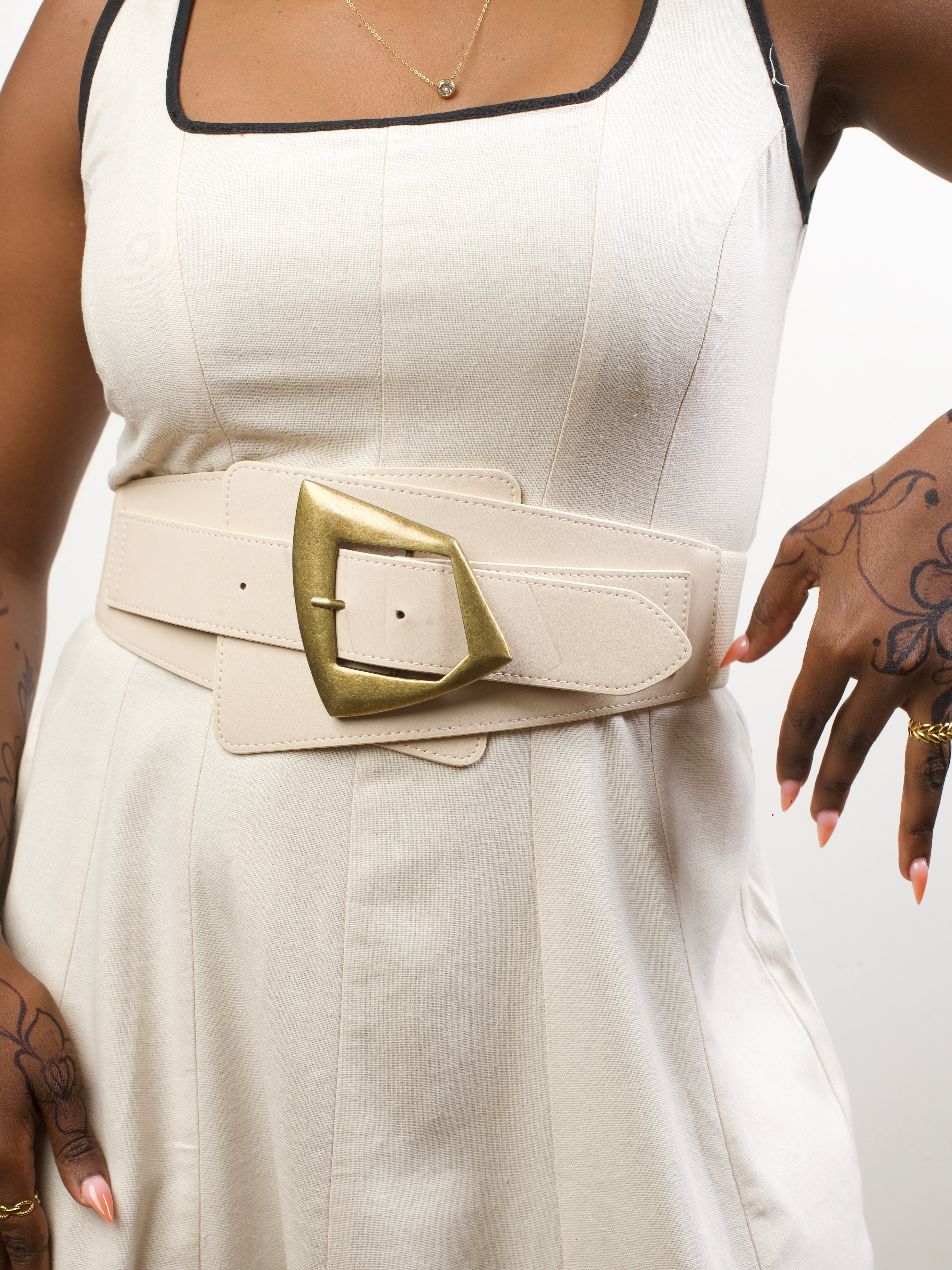 Afrodame Corset Belt - Cream — view 3