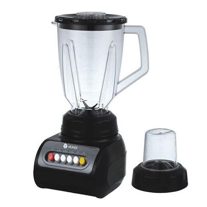 AK-105, 2 In 1 Blender With Grinding Machine - 350W - 1.5L - Black
