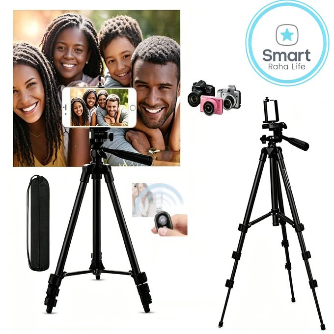 Aluminum Alloy Tripod, Adjustable Portable Tripod Stand Compatible with All