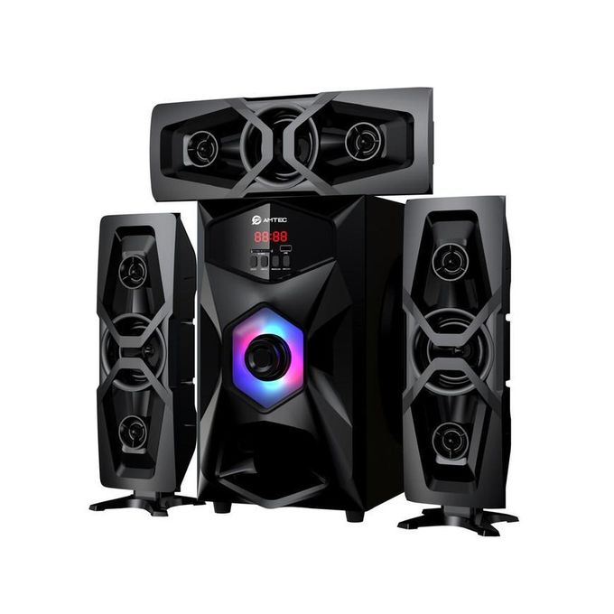 AM-307 3.1CH X-BASS Multimedia Home Theater System - 12000W PMPO - Black (1YR WRTY) — view 2