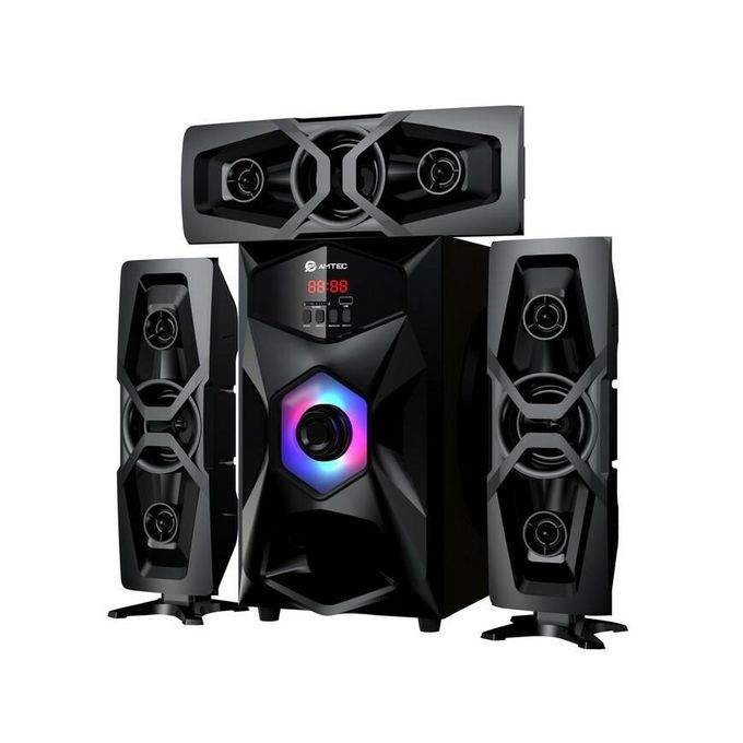 AM-307 3.1CH X-BASS Multimedia Home Theater System - 12000W PMPO - Black (1YR WRTY) — view 3