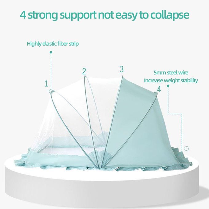 Baby foldable mosquito net, baby full-cover mosquito net, crib mosquito net — view 2