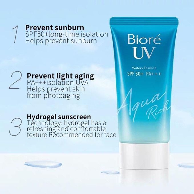 Biore UV Aqua Rich Watery Essence Sunscreen SPF 50 (50ML) — view 3