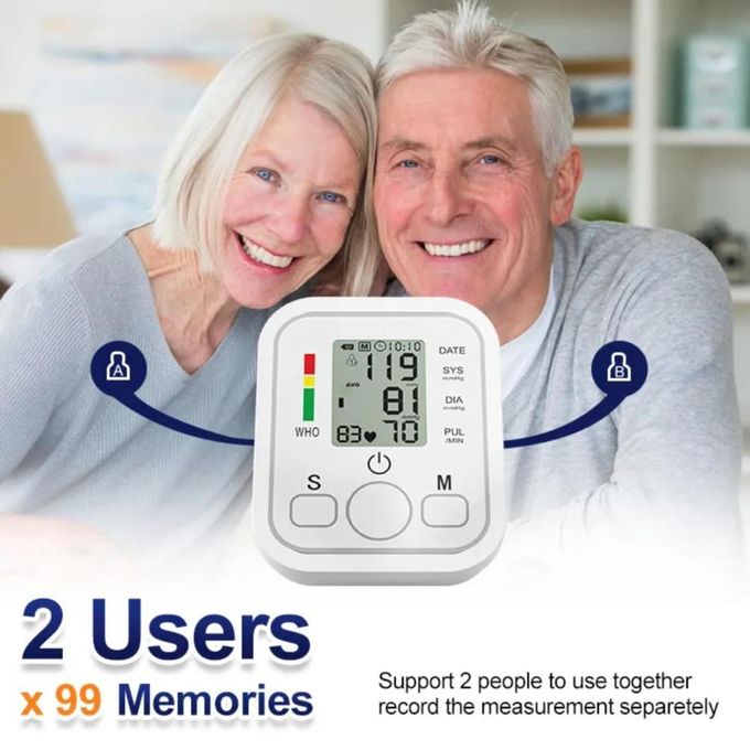 Blood Pressure Monitor , Large Cuff 22-36cm, Digital Upper Arm BP Machine, 2x99 — view 2