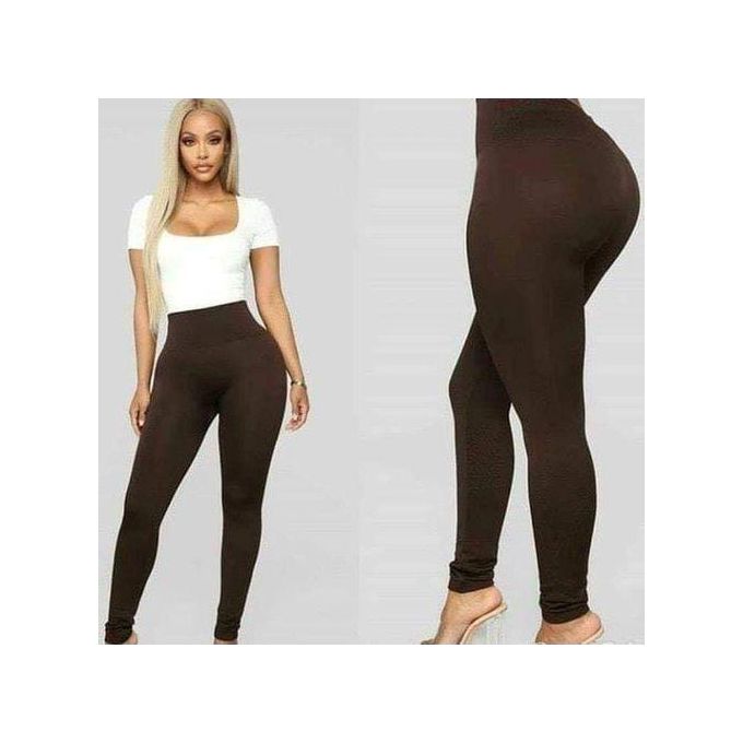 Body Tight Non padded Leggings size 8-18 -Chocolate