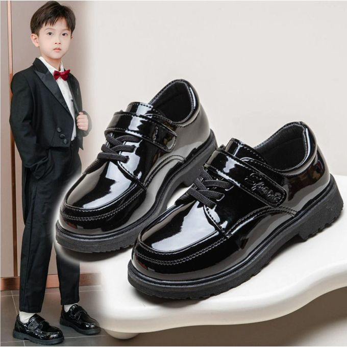 Boys Leather Back to School Student Performance Shoes — view 3