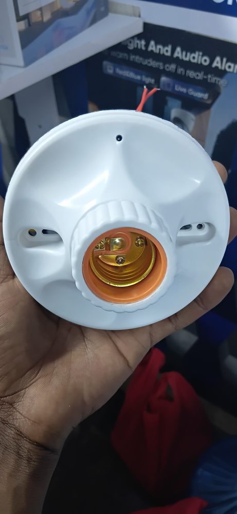 Bulb Holders with Hidden Spy CCTV Cameras Complete Set