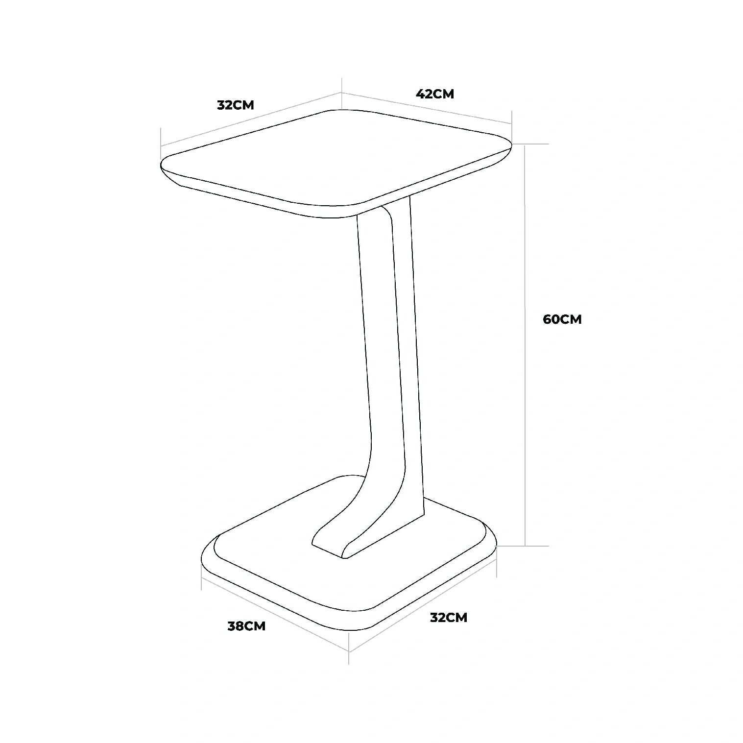 C-Table [Kahawa Brown] — view 3