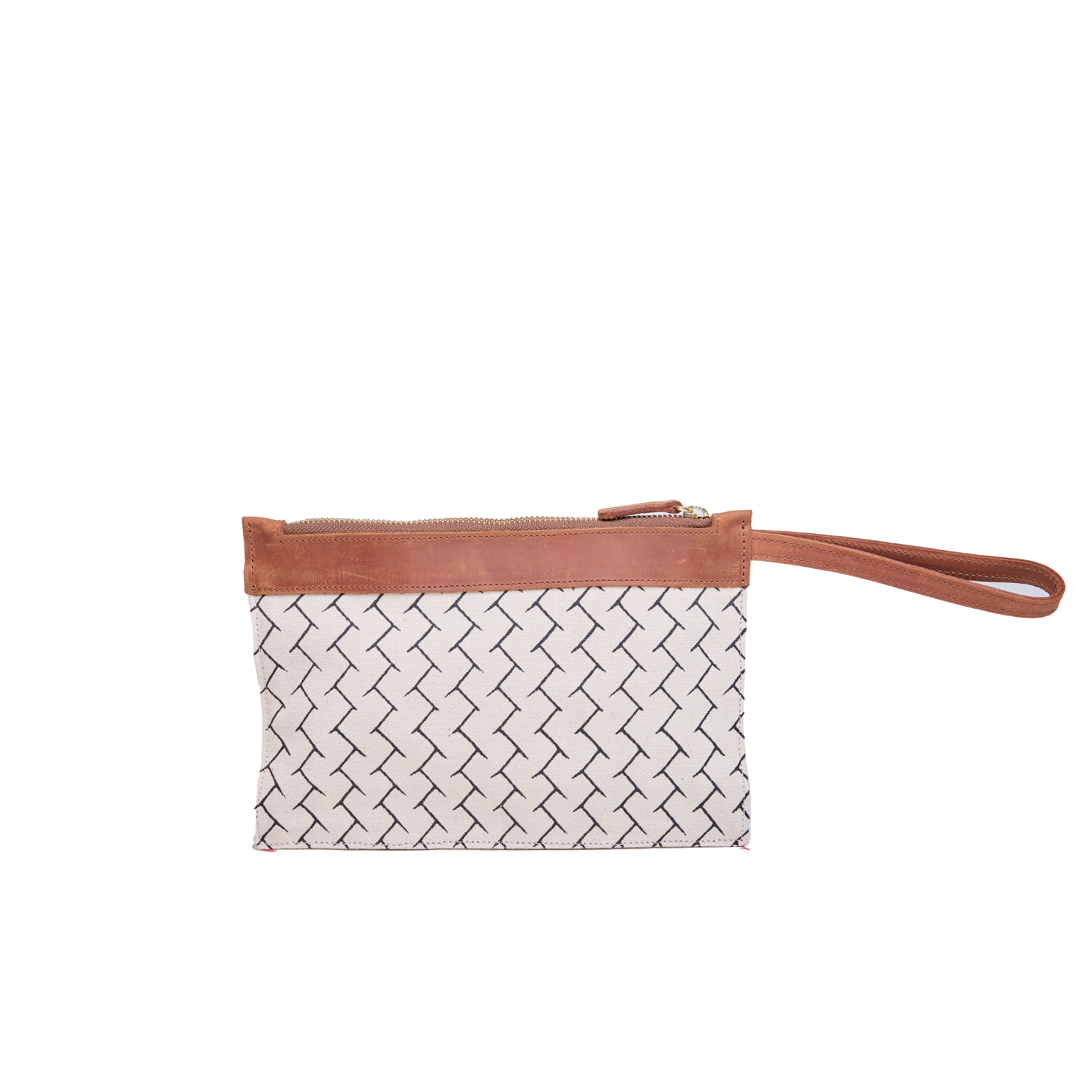 Canvas Agnes Woven Print Pouch — view 2