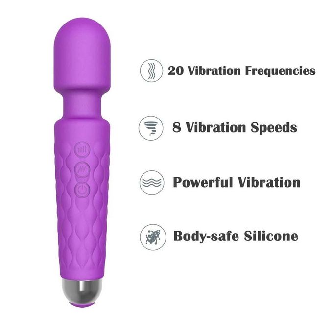 Compact Wand Massagers Clitoris Nipples Vibrator Small Size Rechargeable Handhold — view 2